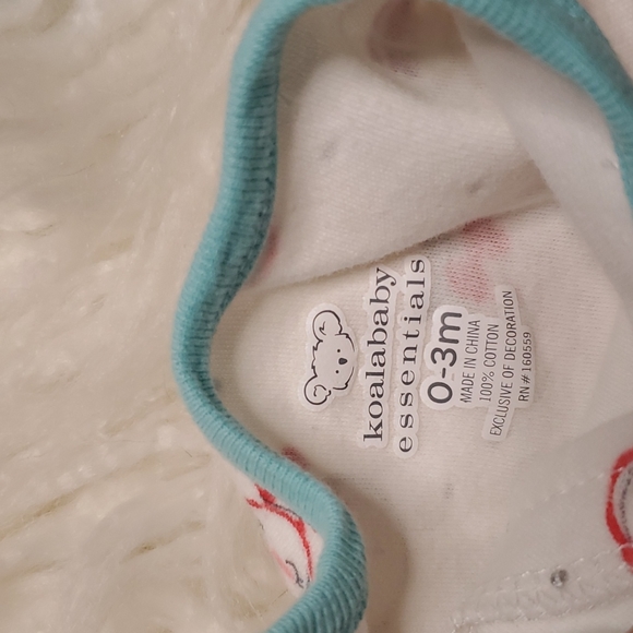 Koala Baby Bodysuit Footie Pajama Snowman - 0-3M (GUC) - Picture 5 of 5